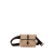 Gucci B Gucci Brown Beige Canvas Fabric GG Jackie Belt Bag Italy