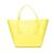 Bottega Veneta B Bottega Veneta Yellow Neon Yellow Chemical Fiber Fabric Medium Matte Rubber Arco Tote Italy