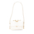 Chanel B Chanel White Ivory Calf Leather Crumpled skin En Vogue Rope Flap Italy