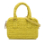 Miu Miu AB Miu Miu Yellow Raffia Natural Material Crochet Arcadie Top Handle Bag Italy