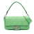 Fendi B Fendi Green Light Green Calf Leather Zucca Embossed Stitched Baguette Satchel Italy