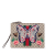 Gucci B Gucci Brown Beige Coated Canvas Fabric GG Supreme Web Butterfly Clutch Italy