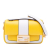 Fendi B Fendi Yellow Nappa Leather Leather Mini Bicolor Nappa Apolo Chain Baguette Shoulder Bag Italy