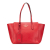 Gucci B Gucci Red Calf Leather Medium Swing Tote Italy