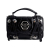 Philipp Plein Superheroin Hexagon Small Calf Leather 2-Ways Flap Belt Bag Black
