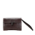 Bottega Veneta B Bottega Veneta Brown Dark Brown Calf Leather Intrecciato Trimmed Clutch Italy