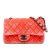 Chanel B Chanel Orange Peach Velvet Fabric Mini Rectangular Classic Single Flap France