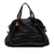 Chloé B Chloé Black Calf Leather Medium Pebbled Paraty Satchel Italy
