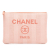 Chanel AB Chanel Pink Light Pink Tweed Fabric Medium Deauville O Case Italy