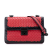 Bottega Veneta B Bottega Veneta Red with Black Nappa Leather Leather Nappa Intrecciato Glass Shoulder Bag Italy