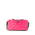 Chanel AB Chanel Pink Hot Pink Patent Leather Leather Bicolor Patent Double Zip Wallet on Chain Italy