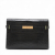 Saint Laurent Paris Manhattan Leather Crocodile-Embossed Flap Clutch Black