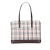 Burberry B Burberry Brown Beige Canvas Fabric House Check Tote United Kingdom