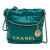 Chanel 22 Mini Leather Bucket Crossbody Green