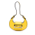 Fendi AB Fendi Yellow Calf Leather Mini Cookie Hobo Italy