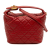 Chanel B Chanel Red Lambskin Leather Leather Small Quilted Lambskin Perfect Meeting Hobo Italy
