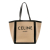 Celine B Celine Brown Beige with Black Canvas Fabric Large Vertical Square Cabas Tote Italy
