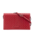 Gucci B Gucci Red Calf Leather Microguccissima Wallet on Strap Italy