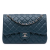 Chanel Classic Double Flap Jumbo Matelassè Caviar Leather Handbag Blue