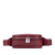 Bottega Veneta AB Bottega Veneta Red Burgundy Calf Leather Textured Marco Polo Belt Bag Italy