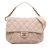 Chanel B Chanel Brown Beige Caviar Leather Leather Medium Quilted Caviar Coco Pleats Messenger Flap Italy