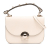 Prada B Prada White Ivory Saffiano Leather Lux Arcade Satchel Italy