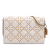 Christian Dior B Dior White Ivory Calf Leather Studded skin Cannage Lady Dior Wallet on Chain Italy