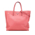 Prada B Prada Pink Salmon Saffiano Leather Soft Tote Italy