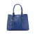 Prada B Prada Blue Saffiano Leather Medium Cuir Double Satchel Italy
