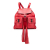 Gucci B Gucci Red Calf Leather Bamboo Tassel Backpack Italy