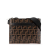 Fendi B Fendi Brown Calf Leather FF Embossed 1974 Crossbody Italy