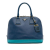 Prada B Prada Blue Dark Blue Saffiano Leather Bicolor Lux Promenade Dome Handbag Italy