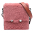 Marni AB Marni Pink Fur Natural Material Shearling Chain Crossbody Italy