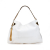 Gucci B Gucci White Calf Leather Medium 1970 Hobo Italy