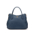 Prada B Prada Blue Calf Leather Vitello Daino Sacca 2 Manici Convertible Tote Italy