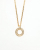 Saint Laurent Circle pendant Gold Chain Necklace