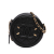 Chanel B Chanel Black Caviar Leather Leather Caviar CC Filigree Round Clutch with Chain Italy