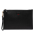 Gucci AB Gucci Black Calf Leather Web Agora Clutch Italy