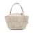 Bottega Veneta B Bottega Veneta White Calf Leather Mini skin Maxi Intrecciato Arco Satchel Italy