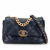Chanel AB Chanel Blue Dark Blue Lambskin Leather Leather Medium Lambskin 19 Flap Italy