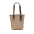 Gucci B Gucci Brown Beige Canvas Fabric GG Charmy Shoulder Bag Italy