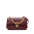 Chanel AB Chanel Red Burgundy Calf Leather Small Aged skin Straight Lined Flap Italy