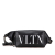 Valentino AB Valentino Black Calf Leather VLTN Belt Bag Italy