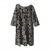 Marimekko : Tunic dress with cream polka dots on a black background L