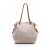 Loewe B LOEWE Brown Light Beige Canvas Fabric Medium Flamenco Knot Tote Spain