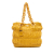 Prada B Prada Yellow Patent Leather Leather Vernice Gaufre Chain Tote Italy