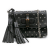 Gucci AB Gucci Black Calf Leather Small Studded Miss Bamboo Crossbody Italy