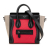 Celine B Celine Red with Multi Calf Leather Nano Tricolor Nubuck and skin Luggage Tote Italy
