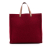 Fendi B Fendi Red Wool Fabric Felt Shopping Tote Italy