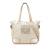 Loewe B LOEWE Brown Beige Canvas Fabric Anagram Satchel China